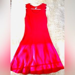 EUC Wool red dress
